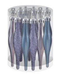 Новогоднее подвесное украшение Фиолетовые сосульки