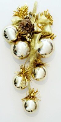 Новогоднее подвесное украшение (пластик ткань) 30729 