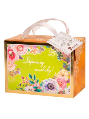 Бумажный пакет Дорогому человеку с ламинацией 83552