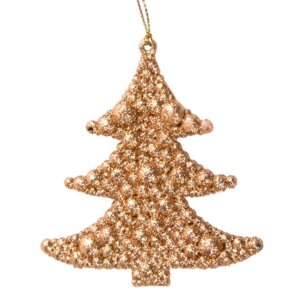 Елочное украшение Елочка в золоте 9*9.5см из полипропил 38697/90