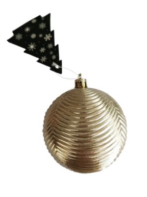 Новогоднее подвесное украшение из полистирола / 8x8x8см арт.87351