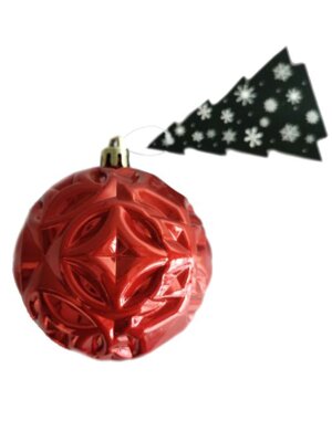 Новогоднее подвесное украшение из полистирола / 8x8x8см арт.87348