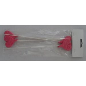 Декоративное украшение 27.6*9.5*0.6см Малиновые из полирезины 36939