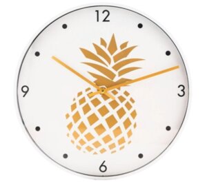 Часы настенные кварцевые Яркий ананас корпус и циферблат из полистирола 83217
