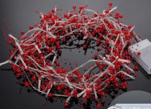 Электрогирлянда Бусины в красном 20 LED ламп 200cм 4.5B 89554