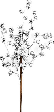 Интерьерное украшение Ветка из ПВХ и пенопласта 39x15x5см 91229