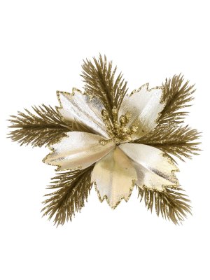 Елочное украшение из полипропилена и полиэстера на клипсе из ч/металла 4х15х16.5см 92452