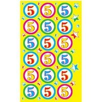 0-11-125 Наклейка оценка Пятерки