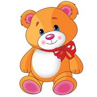 0-25-021 Плакат фигурный Мишка