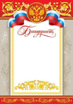 9-19-019 Благодарность РФ