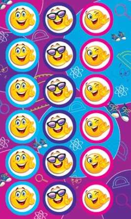 0-11-154 Наклейка оценка Смайлики