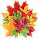 7-64-089 Украшения Букет осенних листьев с шиповником