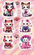 0-11-747 Наклейки Кошечки