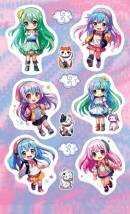 0-11-745 Наклейки Девочки аниме