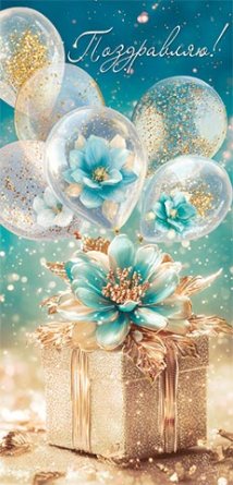 2-17-1778 Конверт Поздравляю жен