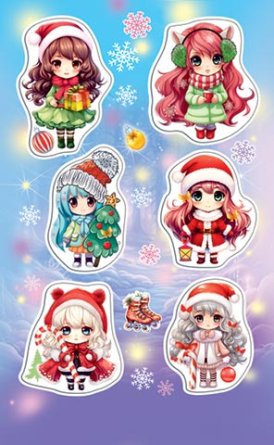 0-11-5237 Наклейки Зимние девочки
