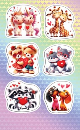 0-11-14151 Наклейки Влюбленность