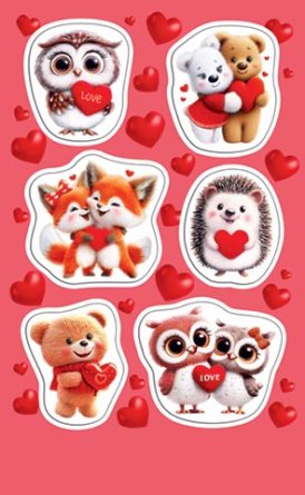 0-11-14160 Наклейки Милые животные