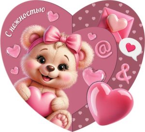 2-55-14371 Открытка мини С Нежностью