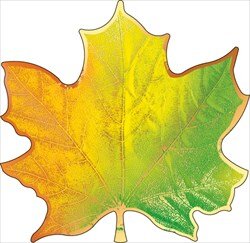 Украшение Кленовый лист Желто зеленый 87.747