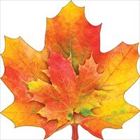 Украшение Кленовый лист оранжевый 88.614