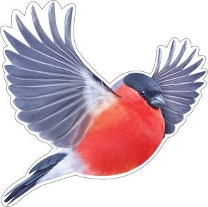 Украшение на скотче Снегирь 88.862