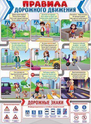 Плакат Правила дорожного движения