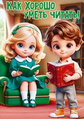Плакат А3 Как хорошо уметь читать