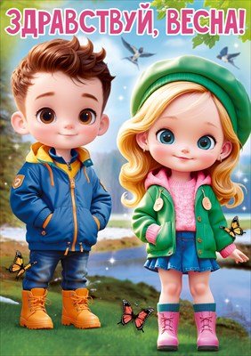 Плакат Здравствуй Весна