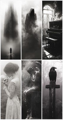 Набор закладок Мрачные тени 6 шт