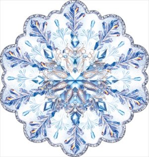 Украшение на скотче Снежинка 9.0001314