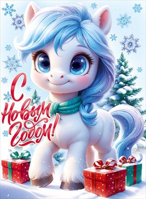 Плакат С Новым годом 9.0001406