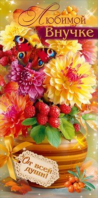 Конверт Любимой внучке 9.0001800