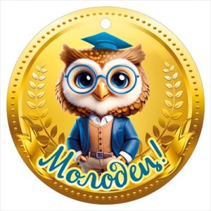 Бумажная медаль Молодец 7.0000085