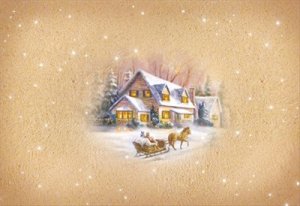 Конверт художественный средний Зимний 091.572