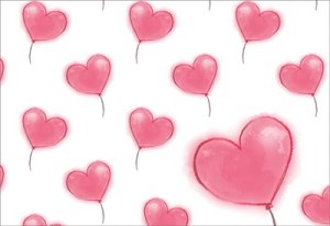 Конверт средний Сердечки шарики 091.576