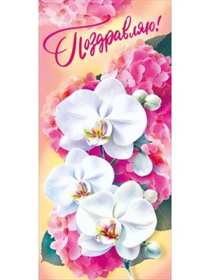 Открытка евро Поздравляю жен 018.917