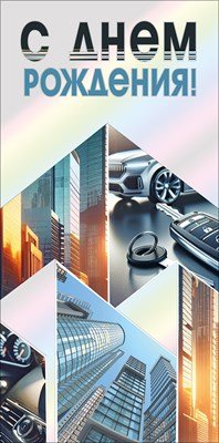 Конверт С Днем рождения муж 7.0001346