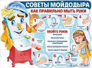 Плакат фигурный Советы мойдодыра