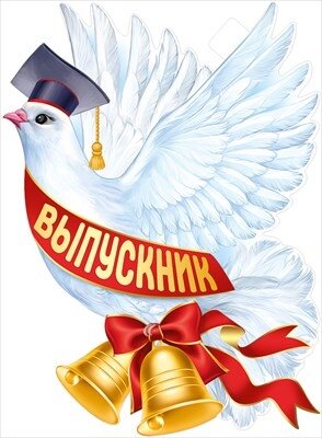 Плакат фигурный Голубь выпускник