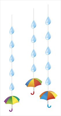 Гирлянда Капельки и зонтики
