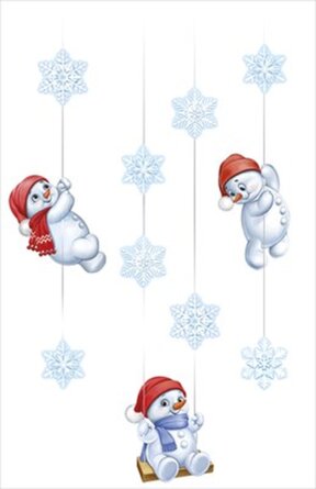 Оформительский набор Снеговики на качелях 92,962,00