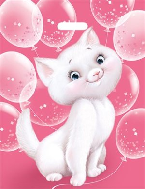 Полиэтиленовый пакет Кошка с шариками 56,012,00