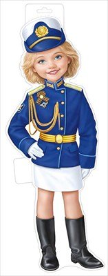 Плакат фигурный Девочка в форме Воздушно Космические Силы 59,581,00