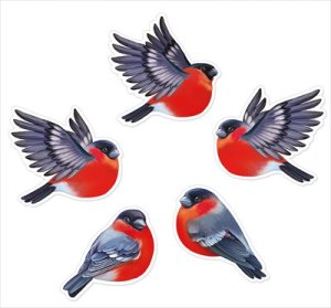 Оформительский набор Зимние птички 92,910,00