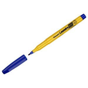 Маркер перм для ткани/для прачечных Laundry синий пулевид 1-2мм 3512