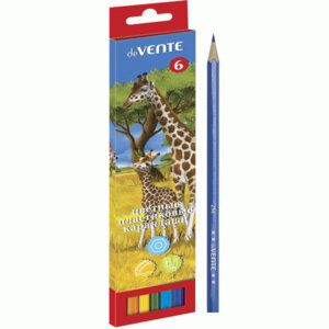 Карандаши  6цв Животный мир пластик трехгран 5021307