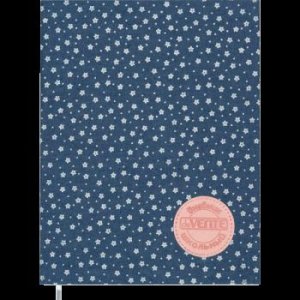 Дневник офсет 1 краска крем бум 80 г/м2  из джинс ткани Small flowers on the jeans 2021662
