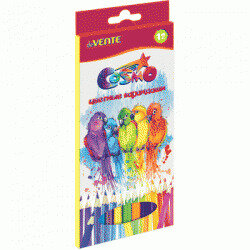 Карандаши 12цв гексагональные Cosmo 5022303