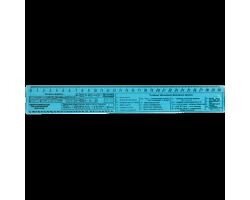 Линейка-справка химическая 30см Air  прозрачная 5091515